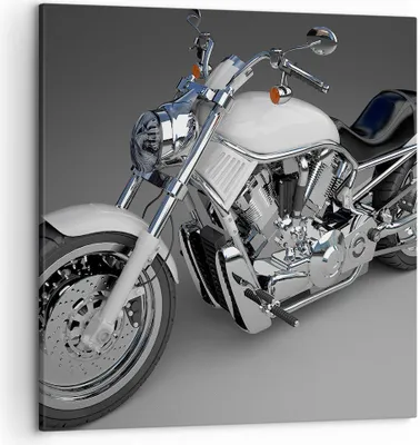 Produktbild von Bild auf Leinwand - Leinwandbild - Motorrad Geschwindigkeit Motor - 50x50cm - Wand Bild - Wanddeko - Leinwanddruck - Bilder - Kunstdruck - Wanddekoration - Leinwand bilder - Wandkunst - AC50x50-0516