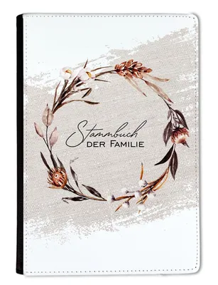 Produktbild von Familienstammbuch, Stammbuch A5 Boho Gold Braun Kreis Stammbuch der Familie, für Hochzeit