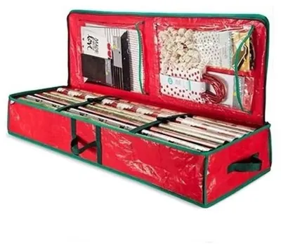 Produktbild von Aufbewahrungsbeutel für Geschenkpapier – Organizer für Geschenkpapier und Bänder – 1 Stück – Oxford
