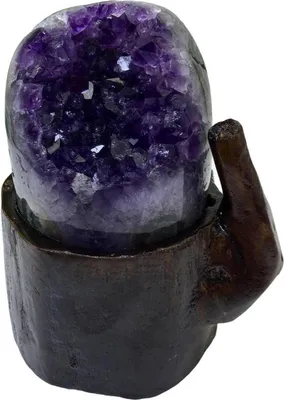Produktbild von DECORN Rohe Amethyststeine und Heilkristalle Natur 1.1lbs