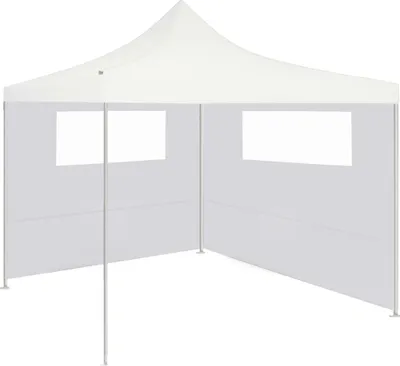 Produktbild von vidaXL Pavillon-Seitenwand mit Fenstern 6x2 m Weiß