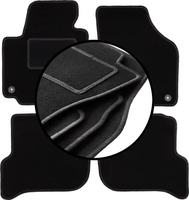 Immagine prodotto di Set completo di tappetini in velluto per: Volkswagen Golf Plus Minivan (2005-2014)