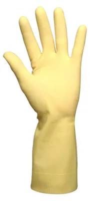 Produktbild von Haushaltshandschuhe Latex, Gelb, Neopren, Gr. 9-9,5 | Packung (12 Stück)