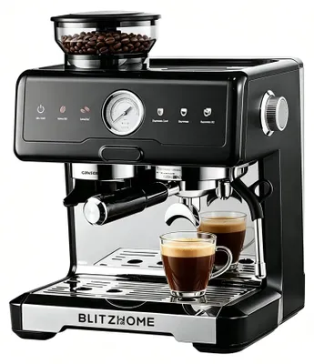 Produktbild von CM7080 - Espressomaschine - 20 Bar Pumpendruck - 2200 W Leistung - Integriertes Kegelmahlwerk - Dualboiler & Doppelpumpe - Manometer & PID-Steuerung - Schwarz