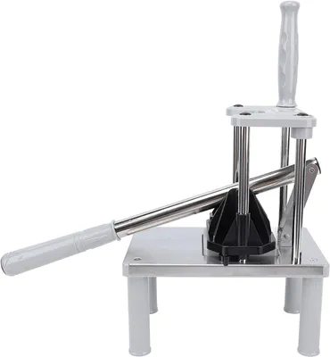 Productafbeelding van Frietsnijder - Aardappelsnijder Groentesnijder - Gelijkmatige Frietjes Maken - Roestvrijstalen Messen - 24x15x40cm - Zilver