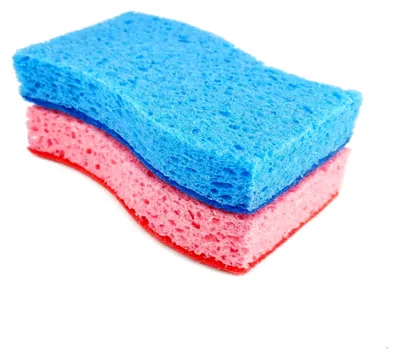 Produktbild von 2 Stück Zellulose-Schwämme, Kratzfrei, Beidseitige Spülschwämme für die Küche