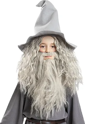 Produktbild von Der Herr der Ringe – Gandalf Perücke mit Bart für Kinder