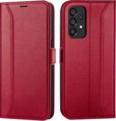 Immagine prodotto di Custodia per cellulare per Samsung Galaxy A52 4G/5G, A52s 5G cover flip case pieghevole custodia protettiva, rosso