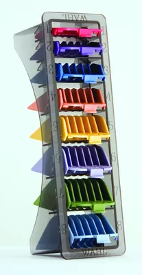 Produktbild von Wahl farbige Nylon-Aufsteckkämme #1–8 für Haarschneidemaschinen, 3–25 mm