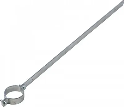 Produktbild von Ausleger-Rohrschelle ER 370, für Pfosten Ø 76mm, Stahl, Lochabstand 700mm, 89...