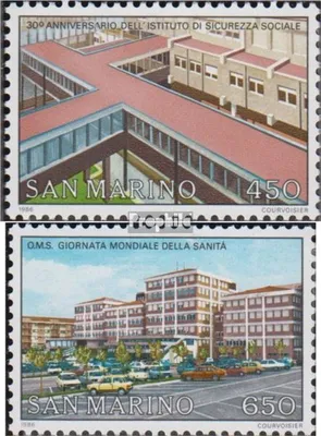Produktbild von Briefmarken San Marino 1986 Mi 1335-1336 (kompl.Ausg.) postfrisch Weltgesundheitstag