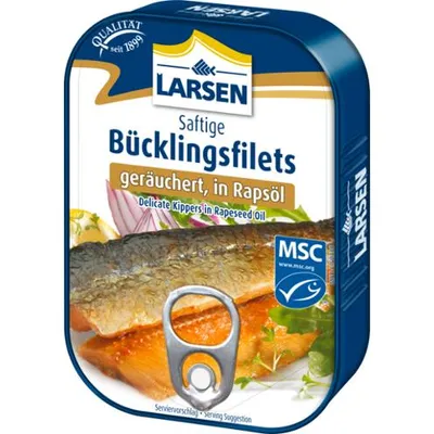 Produktbild von LARSEN Bücklingsfiltes in Rapsöl 110g