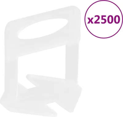 Zdjęcie produktu dla Klipsy do poziomowania płytek, 2500 szt., 1 mm