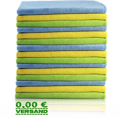 Produktbild von Glart 415Y 15 St. Mikrofasertücher Auto Autopflege Microfasertücher 40x40 cm