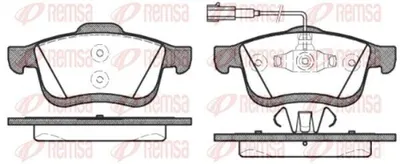 Produktbild von REMSA Bremsbeläge Satz Vorne Bremsklötze für FIAT DOBLO Kasten/Kombi (263) 1183.22