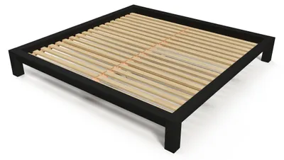 Immagine prodotto di Letto king size 200x200 in legno massello - Nero