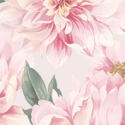 Produktbild von Papiertapete 201345 Tapete Blumen Floral 53 x 1005 cm Rasch Selection Pink