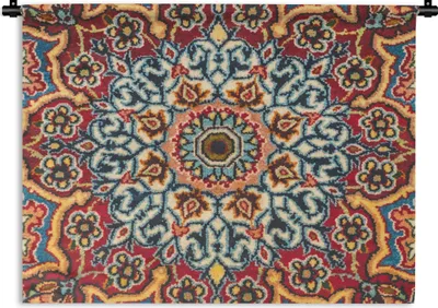 Produktbild von MuchoWow® Wandteppich Wandbehang Perserteppich - Mandala - Muster 60x45 cm Tapisserie Dekoration Wandtuch - Das Schlafzimmer