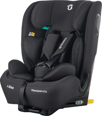 Produktbild von Titaniumbaby Strato Schwarz 76-150 cm i-Size Autostoel TB-5916