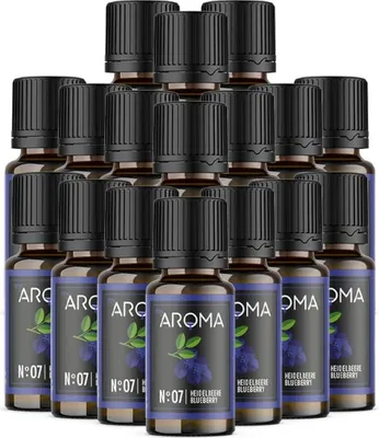 Produktbild von myAROMA Flavour Drops Heidelbeere 17x10ml – Zuckerfrei, Kalorienfrei & Vegan