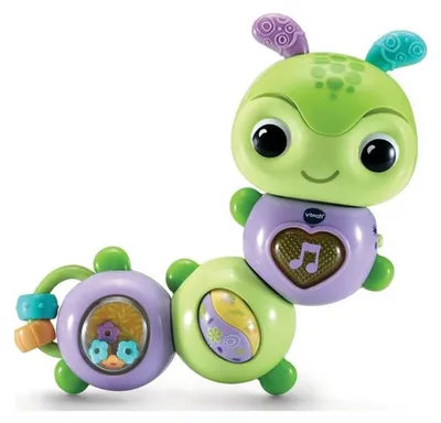 Produktbild von VTech Baby Draai & Wiebel Rupsje, 0,5 Jahr(e), Mit Ton, Sprachfunktion, Batterien erforderlich, LR44, Synthetisch