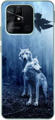 Produktbild von König Design Hülle kompatibel mit Xiaomi Redmi 10C Kunststoff Soft Handyhülle - Handy Case Wölfe