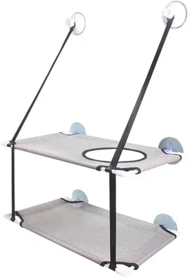 Produktbild von Famanu Katzenhängematte für Fenster - Doppellagig, bis 10 kg