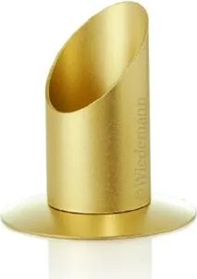 Produktbild von Langkerzen Kerzenleuchter Messing Gold Matt für Ø 40 mm Altarkerzen, Taufkerzen, Kommunionkerzen, Anlasskerzen
