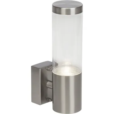 Produktbild von BRILLIANT Außenwandleuchte Bergen silber IP44 GU10 4 Watt LED-Leuchtmittel inklusive und wechselbar