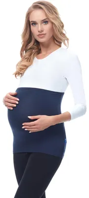 Image de Ceinture de grossesse Be Mammy 169 (bleu foncé, 40/42)