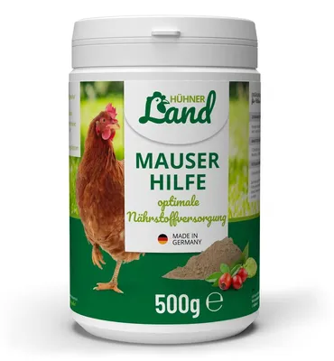 Mauserhilfe für Hühner, 500 g, natürliches Ergänzungsfutter
