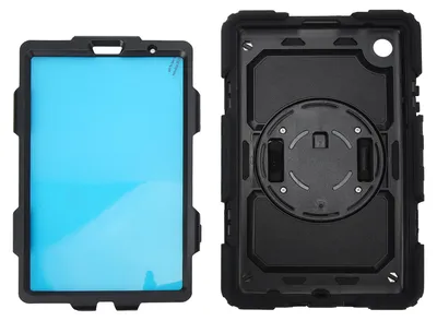 Zdjęcie produktu dla Etui ochronne na tablet z paskiem na ramię, uchwytem na długopis, paskiem na rękę i podpórką – silikonowe etui na tablet Tab A7 Lite 8,7 cala 2021 T220 T225