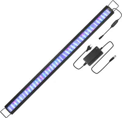 Immagine prodotto di Fiqops 45W LED acquario con timer acquario luce copertura luce RGB, 107-130cm