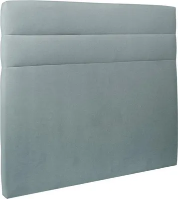 Productafbeelding van Kopstuk, model Linien – blauwgrijze fluwelen stof, 160 cm