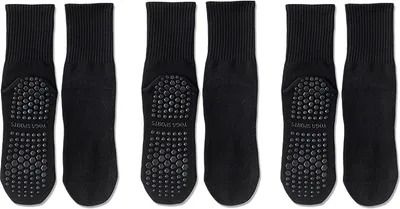Produktbild von INF Rutschfeste Yoga-Socken (3 Paar) Schwarz