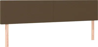 Obrázok produktu pre vidaXL Čelá postele, tmavohnedé, 160 x 5 x 78/88 cm, látkové
