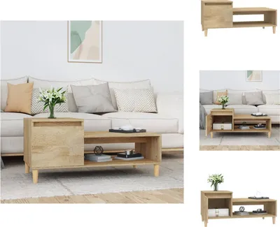 Obrázok produktu pre vidaXL Konferenčný stolík Sonoma dub 100x50x45 cm materiál na báze dreva - Konferenčné stolíky