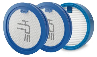 Produktbild von AEG Performance Kit Filter für Akku Staubsauger AP6 und AP82 Modelle/Filtersystem aus 2x Vormotorfilter, 1x Hygienefilter/waschbar/Blau-Weiß / ESKW6