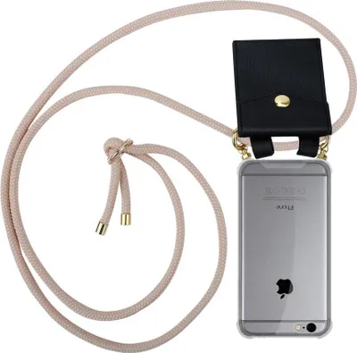 Produktbild von Cadorabo Hülle für Apple iPhone 6 / 6S Schutzhülle in Rosa Handy Kette Silikon Kordel abnehmbares Etui