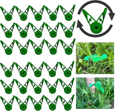 Productafbeelding van Plantclips, 360° verstelbaar - voor plantentraining - 70 stuks