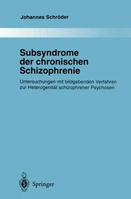 Produktbild von Subsyndrome der chronischen Schizophrenie