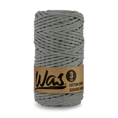 Produktbild von Baumwollkordel Geflochtene Baumwollschnur Polyesterkernschnur Für Makramee Makramee-Seil Bastelkordel 3mm 100m Dunkelgrau DIY WAS