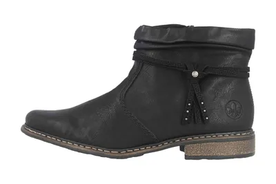 Produktbild von Rieker Stiefeletten Damen Kunstleder Schwarz Größe: 43