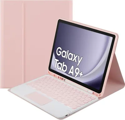 Produktbild von Galaxy Tab A9 Plus Bluetooth-Tastatur-Touchpad-Hülle (Pink)