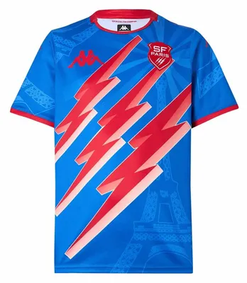 Produktbild von Kappa Stade Français Paris 2025/26 Junior Replica Auswärtstrikot Blau/Rot 8 Jahr