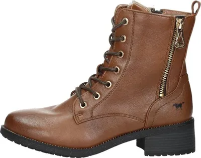 Produktbild von Mustang Veterschoenen Hoog Veterschoenen Hoog - Cognac - Maat 37