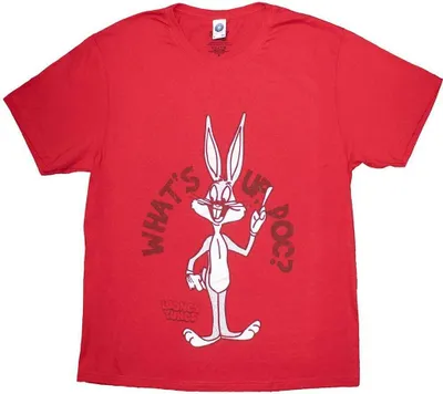 Produktbild von Looney Tunes - "What's Up, Doc?" T-Shirt für Herren/Damen Uni RO11367 (XL) (Rot)