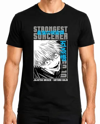 Productafbeelding van Satoru Gojo Jujutsu Kaisen, het sterkste tovenaar, anime, manga, heren T-shirt, zwart, maat L