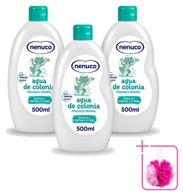 Obrázok produktu pre 3 kusy toaletnej vody Nenuco Agua de Colonia – 500 ml – balenie
