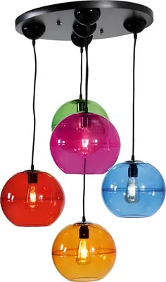 Produktbild von Design Leuchte Kronleuchter Decken Lampen Modern Silber Wandleuchte Luster Bunt